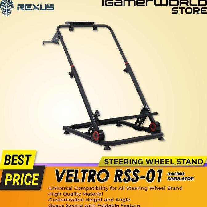 Rexus Steering Wheel Stand VELTRO RSS-01 Racing Simulator Stand Universal Compatibility