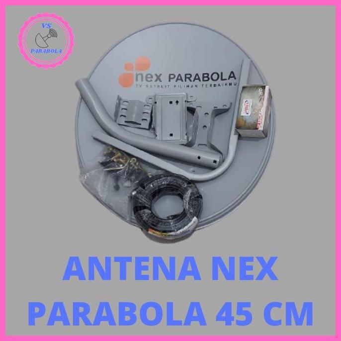 ANTENA NEX PARABOLA 45 CM KOMPLIT RECEIVER NEX PARABOLA