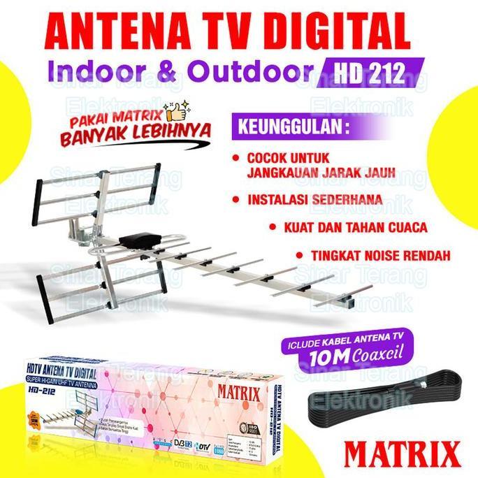 Antena TV Digital Matrix HD 212 - Terbaru