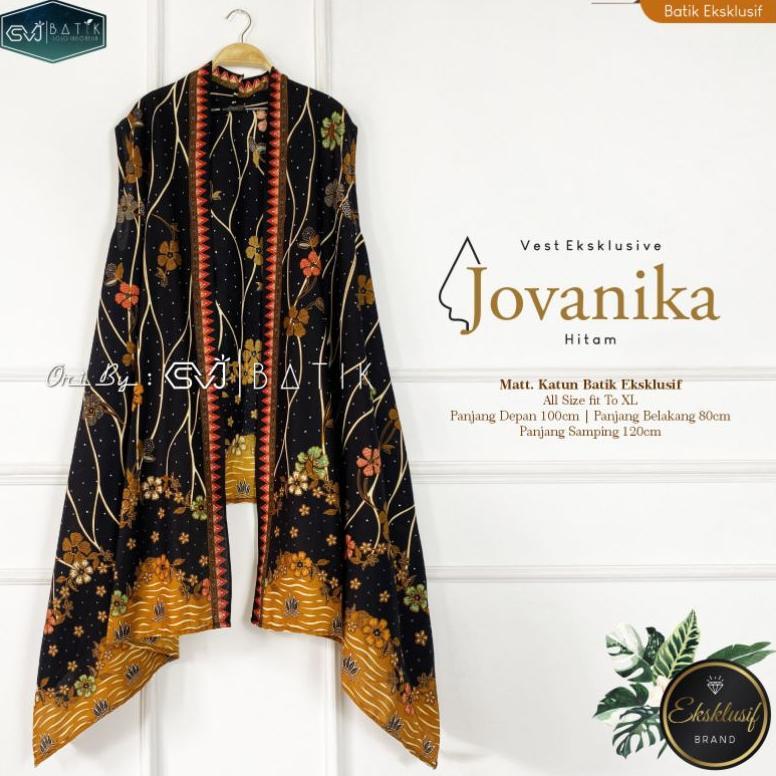 Terbaru Atasan Batik Wanita Model Terbaru Outer Vest Cardigan Rompi Batik Vintage Jumbo Modern Premi