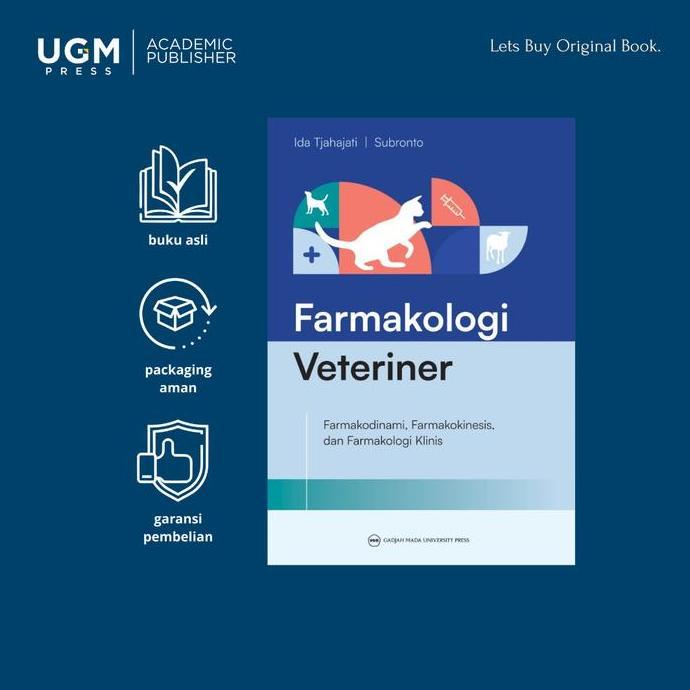 UGM Press Original Buku Farmakologi Veteriner:  Farmakodinami, Farmakokinesis, dan Farmakologi Klini