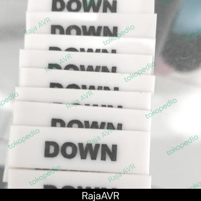 NAME PLATE TINGGI 10MM PANEL TAG CONTROL LISTRIK CUSTOM LABEL SPESIFIKASI ACRYLIC JASA NAMEPLATE YAT