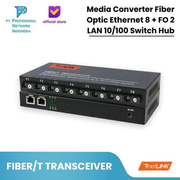 Media Converter 8 Fo - 2 Lan Gigabit
