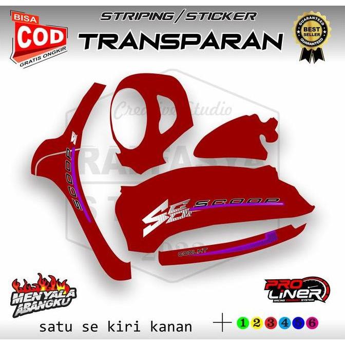 striping variasi scoopy donat simple lik new scoopy2023-2025