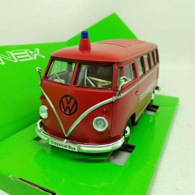 Diecast 1963 Volkswagen T1 Bus Welly Nex 1:24 Feuerwehr