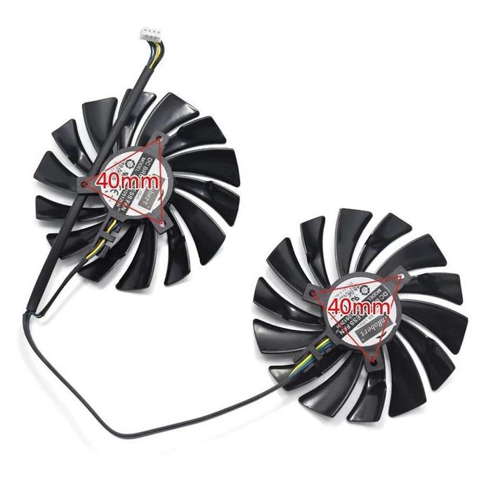 Fan Vga MSI Gaming X 95mm 4pin RX 580 570 480 470 Gtx 1060 1070 1080