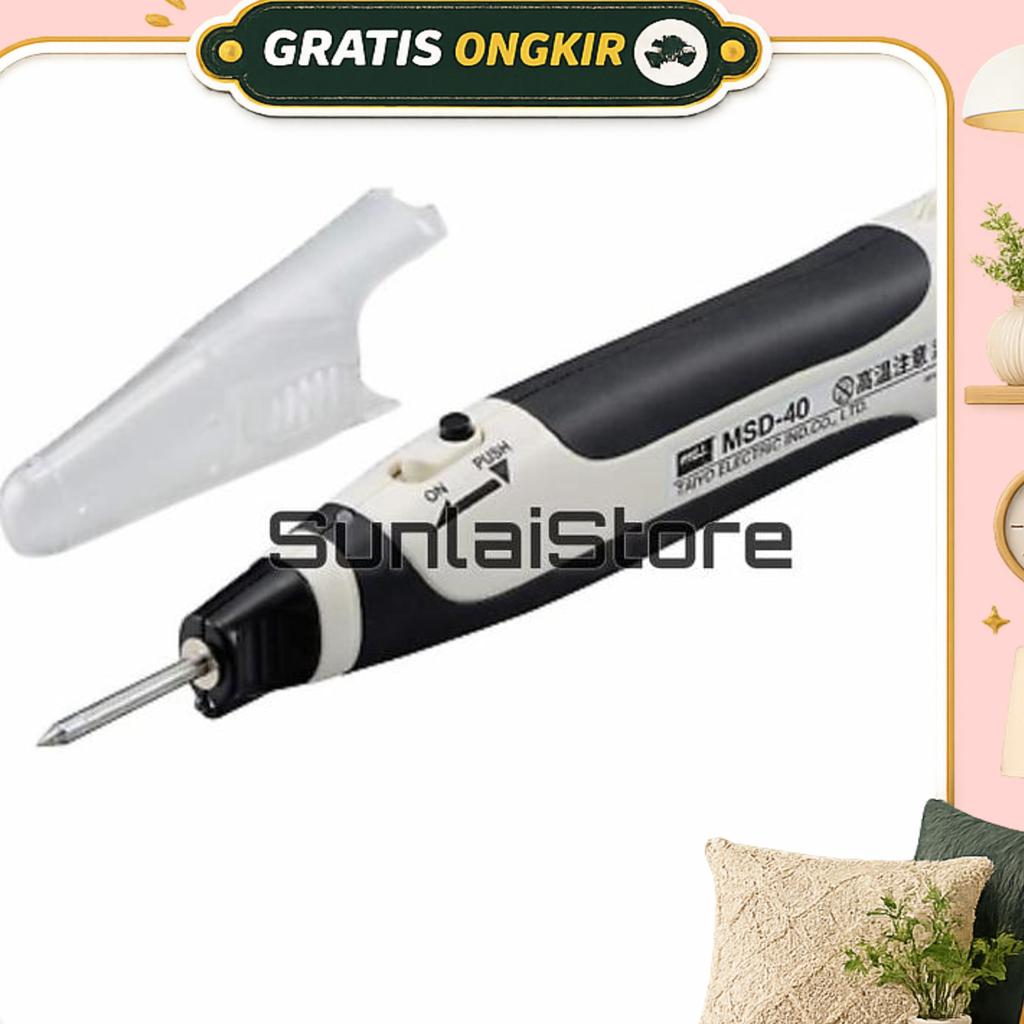 Battery Cordless Soldering Iron Solder Goot Msd-40 6V 9W