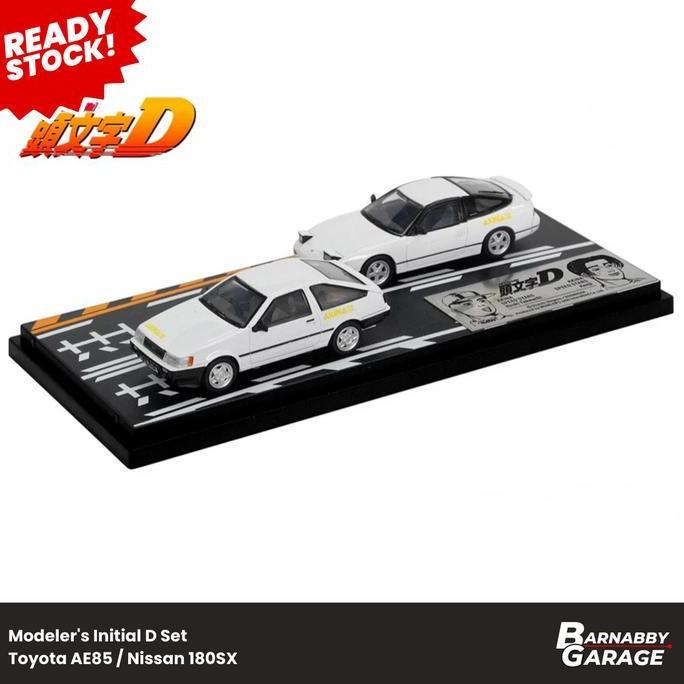 Modelers Initial D Set Toyota AE85 / Nissan 180SX