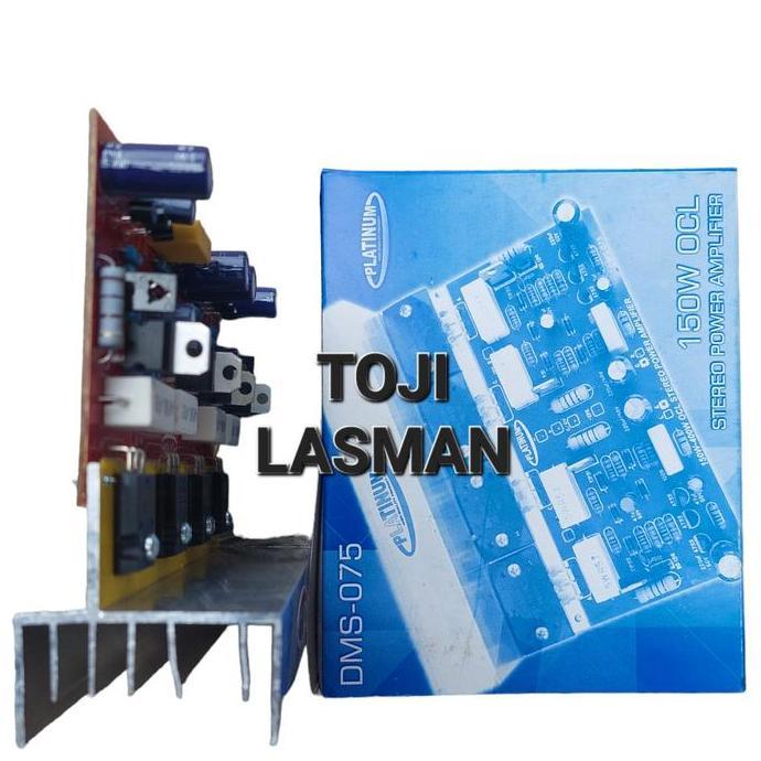DMS 075 + TRANSISTOR FINAL PCB KIT power ocl 150w 150watt stereo sanken hanaya monstar dms 075+ 075 