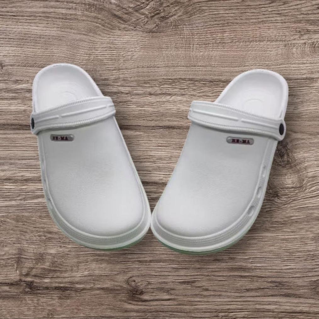 CUCI GUDANG sandal  sepatu crocs medis putih sandal baim  pria wanita perawat bidan dokter sandal ru