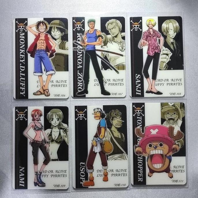 BANDAI SET ONE PIECE PLASTIC CARD CARDDASS FROM TV ANIMATION ORIGINAL OC99