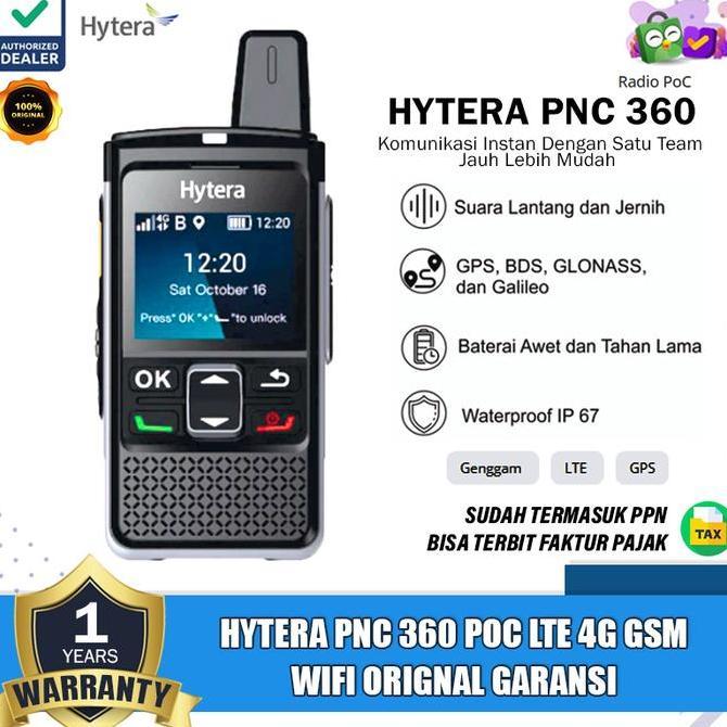 Hytera Pnc 360 POC Ht Poc Hytera PNC 360 PNC360 4G Wifi LTE GPS Original Garansi