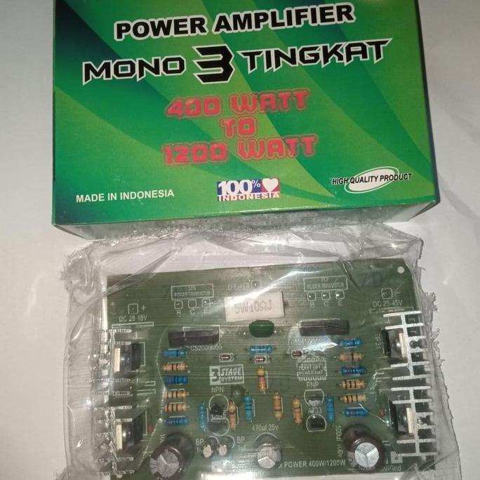 KIT POWER AMPLIFER MONO 3 TINGKAT 400W TO 1200W YATZ27