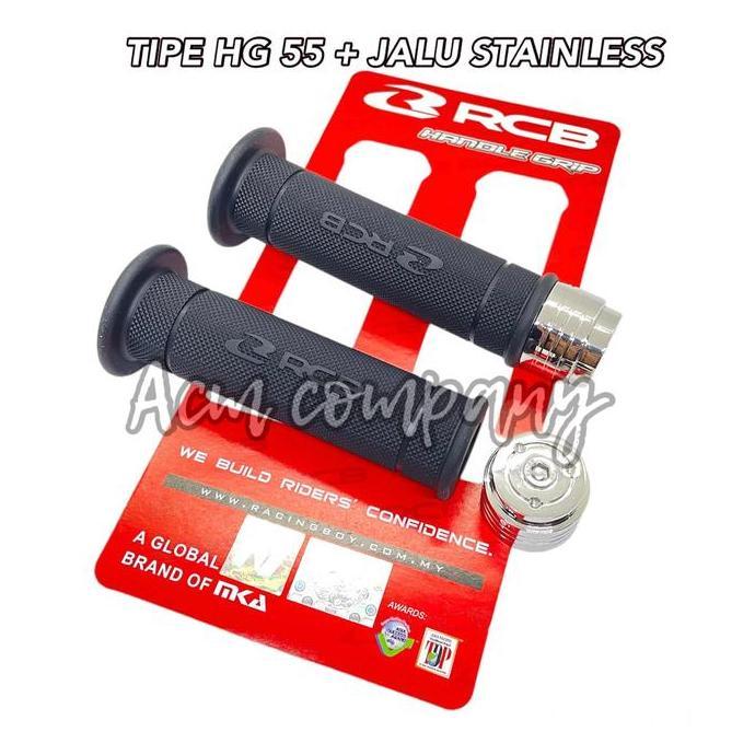 ACC VARIO160 PNP GRIP RCB ORIGINAL + JALU CROME STAINLESS ORIGINAL