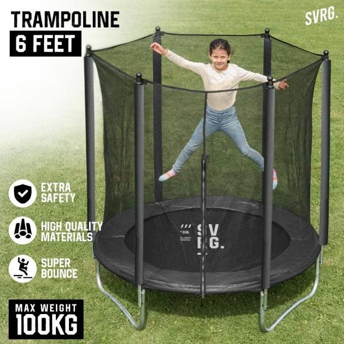 SVRG Trampoline 6FT - Lompat Trampoline - Jump - Fitness - Olahraga