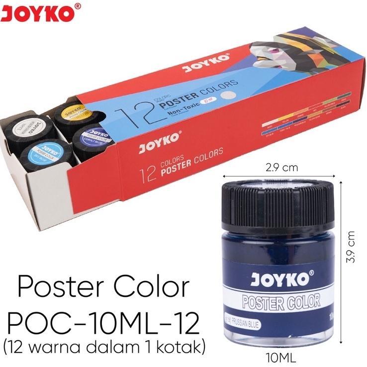 Cat Poster/Poster Color Joyko 12 Warna Poc-10Ml-12W