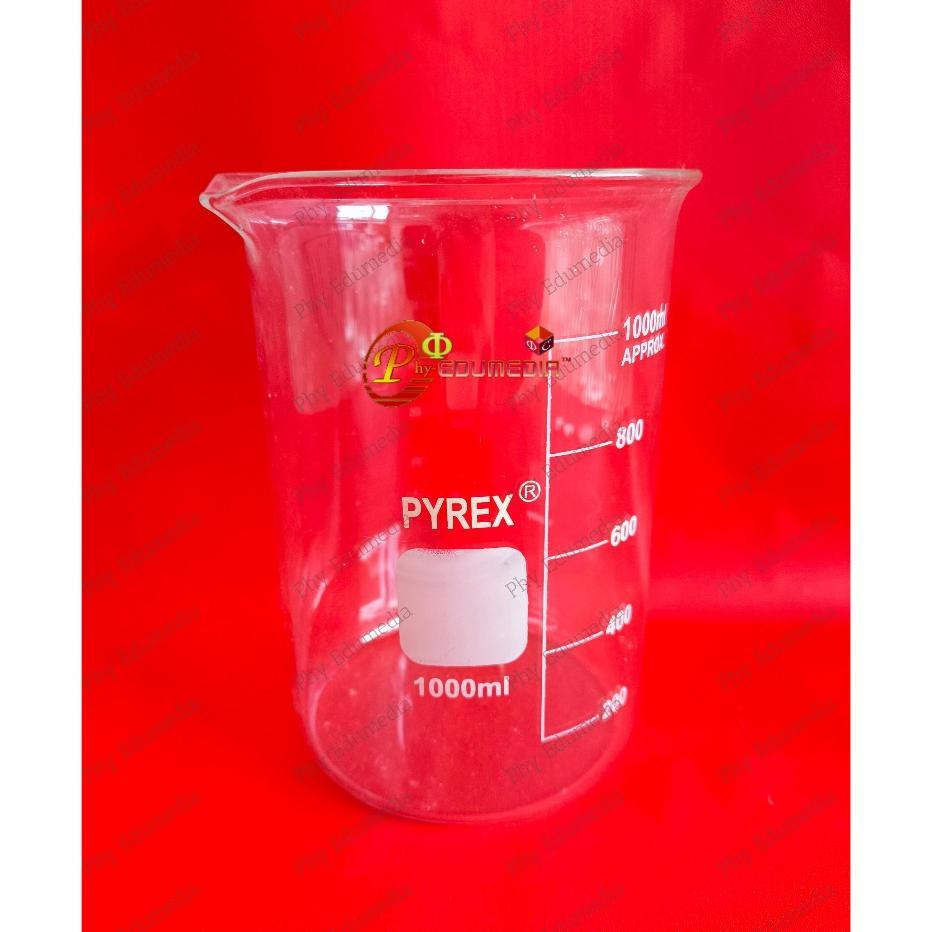 Beaker / Beaker 1000Ml Pyrex / Beaker Glass 1000Ml / Gelas Kimia 1000Ml Pyrex