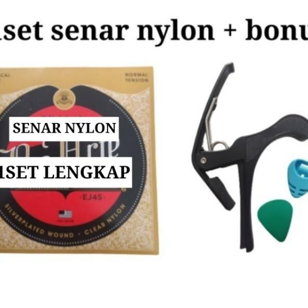 Senar Gitar Clasik Nylon 1Set + Bonus
