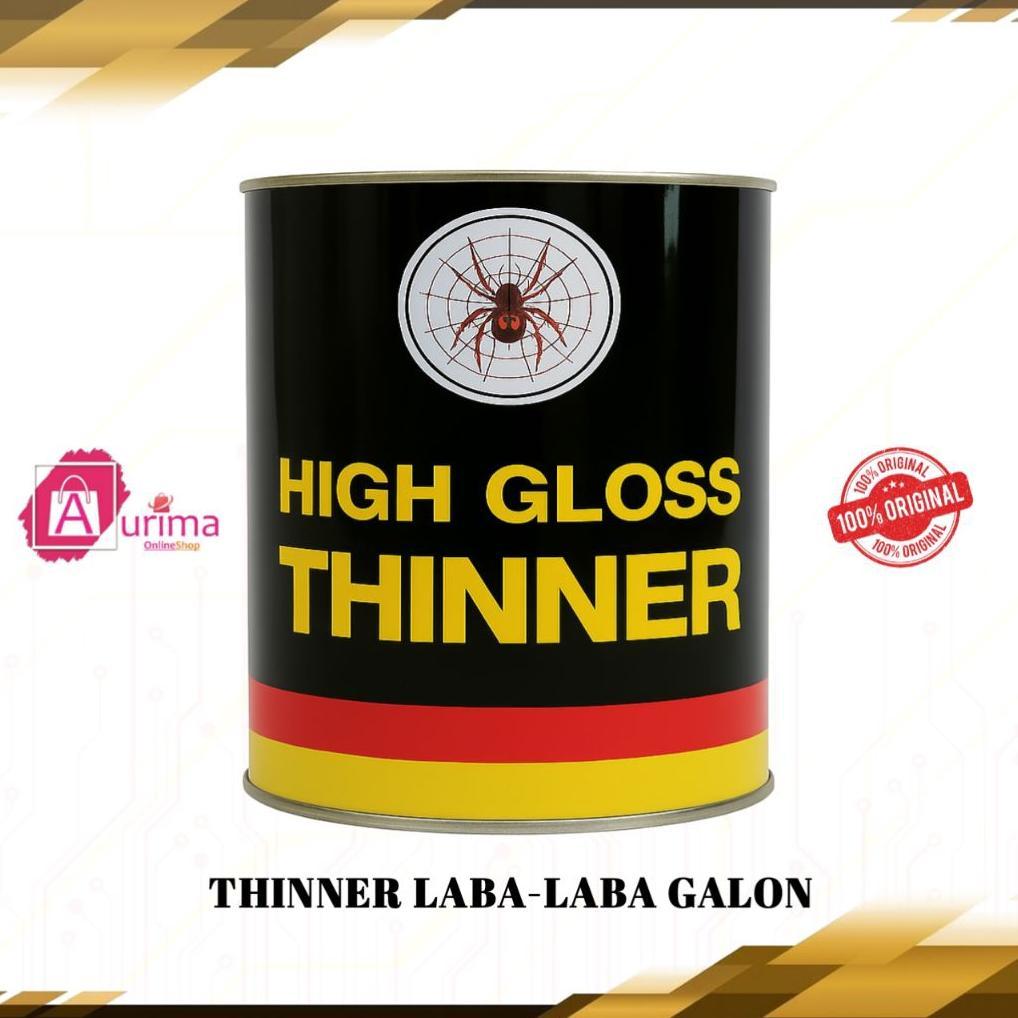 Thinner Pengencer Cat Minyak Cat Duco Thinner Laba-Laba Thinner High Gloss Galon
