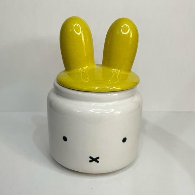 (Tempat Bumbu Miffy Keramik) Tempat Bumbu Keramik Emoji Miffy Lucu