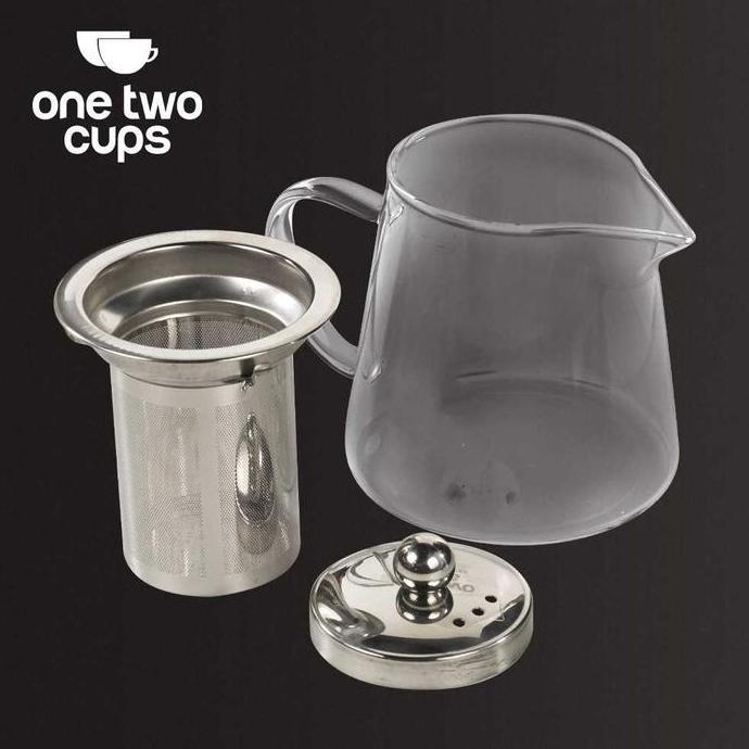 Zatura- Teko Kaca Tahan Panas Bening Teko Teh Saringan Teh Teko Kaca Tahan Api Pitcher Teh