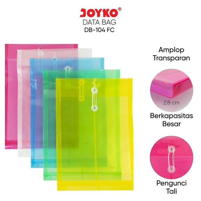 Joyko Data Bag Map Plastik A4 F4 Folio Tas Data Tali Joyko DB-104F/C