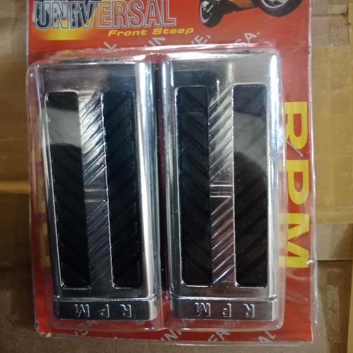kecee.badai - Foot Step Depan Motor Bebek Bahan Besi dan Karet Variasi Universal Diskon