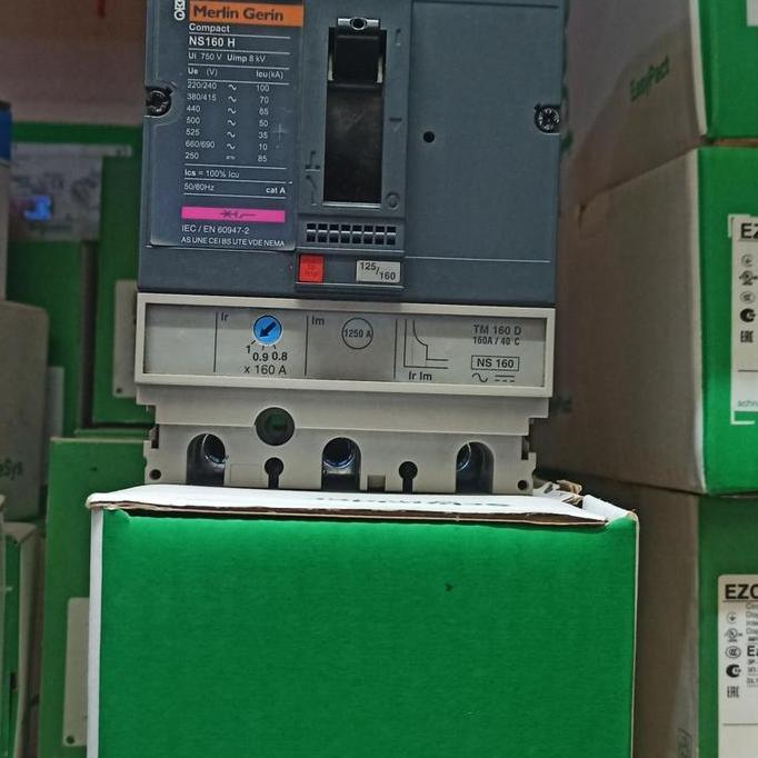 MCCB MerlinGerin NS100N 3P 100A || 80A harga sama