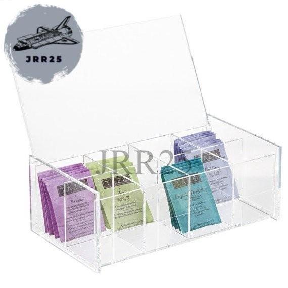 Box Teh Celup Akrilik | Box Tempat Penyimpanan Teh Akrilik Kotak Teh WS