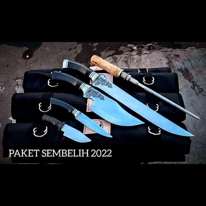 Bisa Cod - Golok Pisau Sembelih Satu Paket Bonus Tas