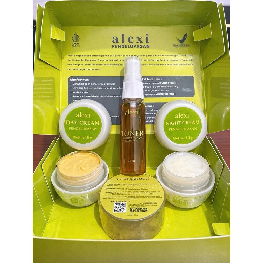 ALEXI SKINCARE Pengelupasan - Cream Pemutih Wajah / Krim Pencerah Wajah Glowing - Atasi Kusam Flek J