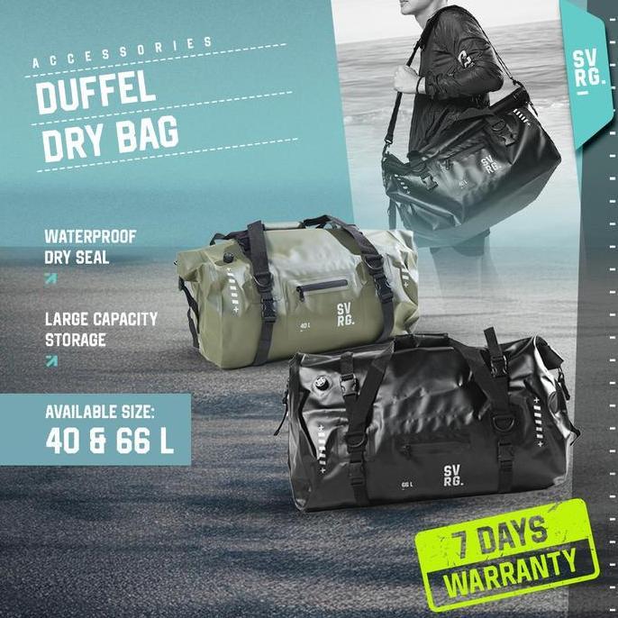 SVRG Duffel Dry Bag 40 L 40L 60L 60L - Travel Bag - Tas Olahraga - Carrier - Outdoor Gear - Waterpro