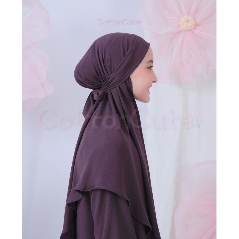 Recommended Zunaira Syar'I Setelan Gamis French Khimar Umroh Manasik Anak