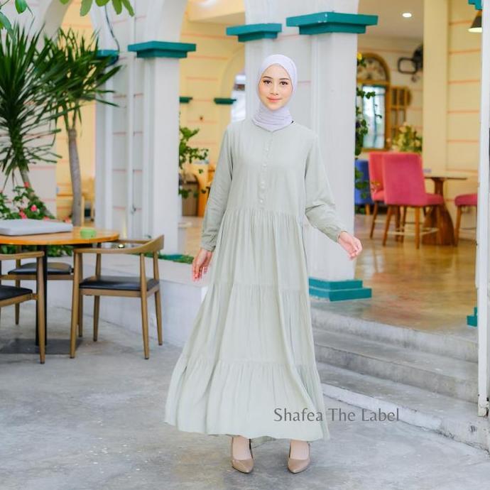 Homey Dress Polos - Home Dress Polos Bahan Katun Rayon Viscose Premium - Gamis Muslim Wanita Dewasa 