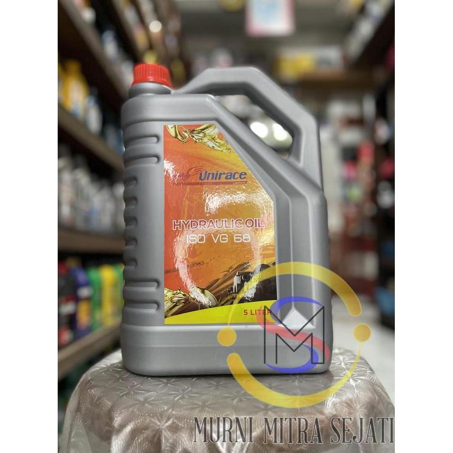 Unirace Hydraulic Oil 68 ISO VG SAE 10 Hidrolis Hidrolik Galon 5 L