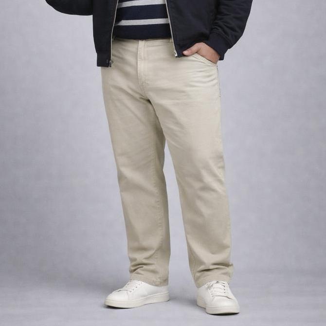 JUAL JB Boss Bravo W Big Size Regular Basic Lurus Jumbo Besar Celana Panjang Jeans Denim Stretch Mel