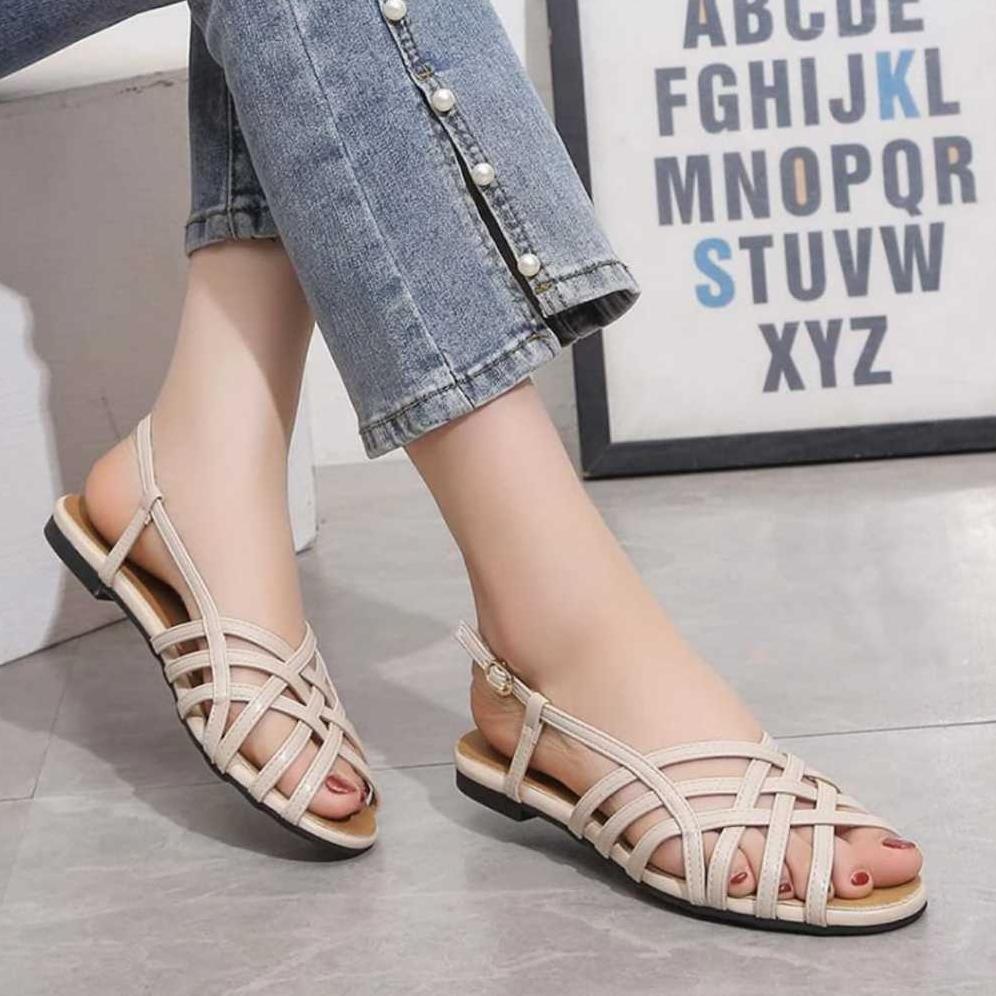 cuci gudang auroracollections - sandrina flats sepatu wanita model balet anyam flat shoes anggun
