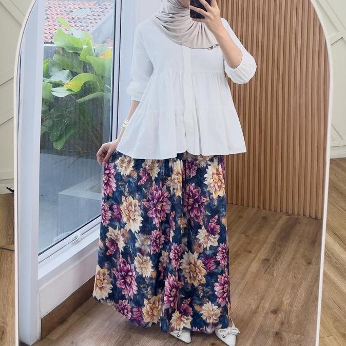 FLOWER SKIRT - ROK PAYUNG MOTIF BUNGA