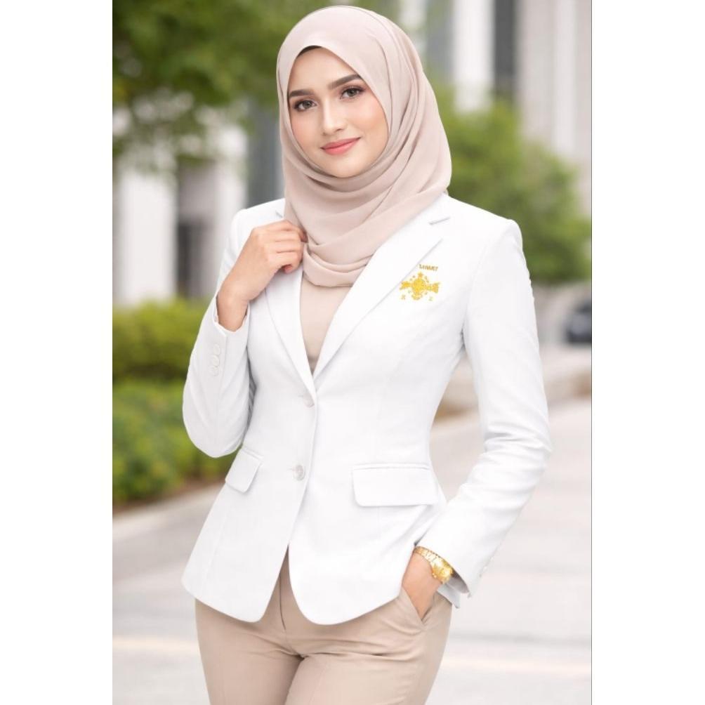 Diskon Blazer Muslimat Nu Jas Wanita Logo Bordir Langsung