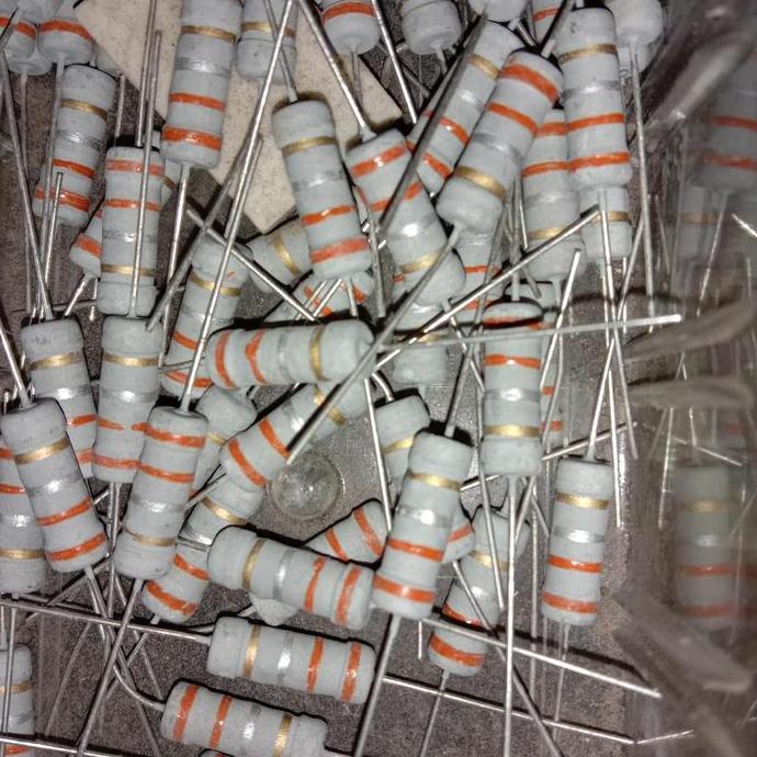 RESISTOR 0.33 OHM 0R33 0.33OHM 2WATT 2 WATT TOLERANSI 5% D'90