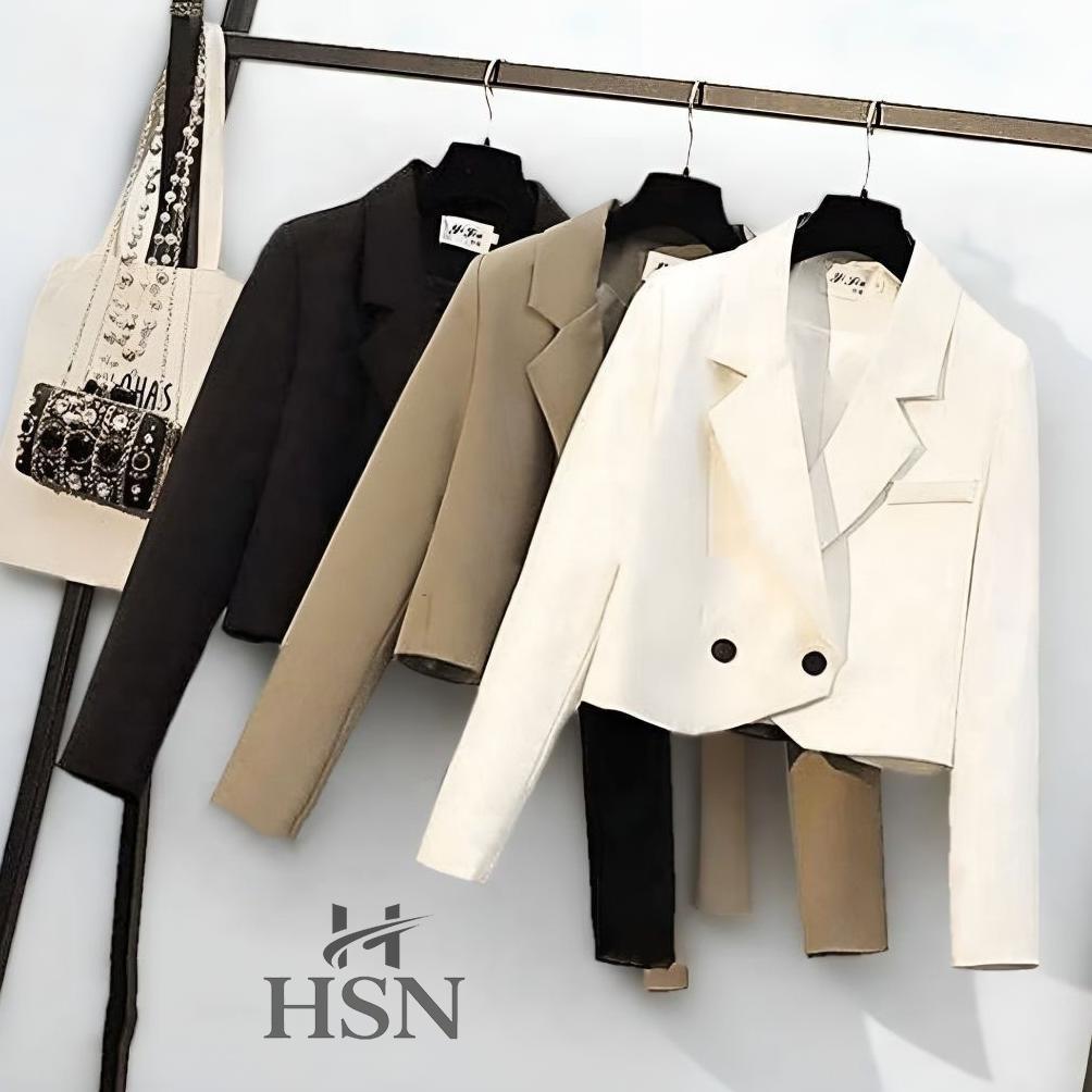 Free Ongkir Blazer Crop Wanita Jas Crop Wanita Korean Style Terbaru