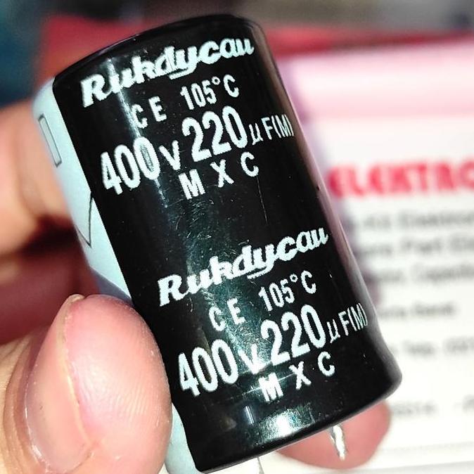 220UF 400V 220UF400V 220 UF 400 V RUBYCON ELCO CAPACITOR 220 UF 400 V D'90