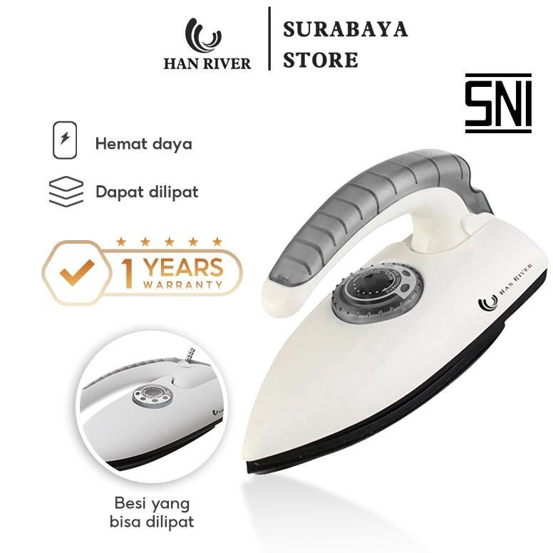 HAN RIVER Setrika Mini HRYD01 Setrika Lipat Iron Traveling -Putih