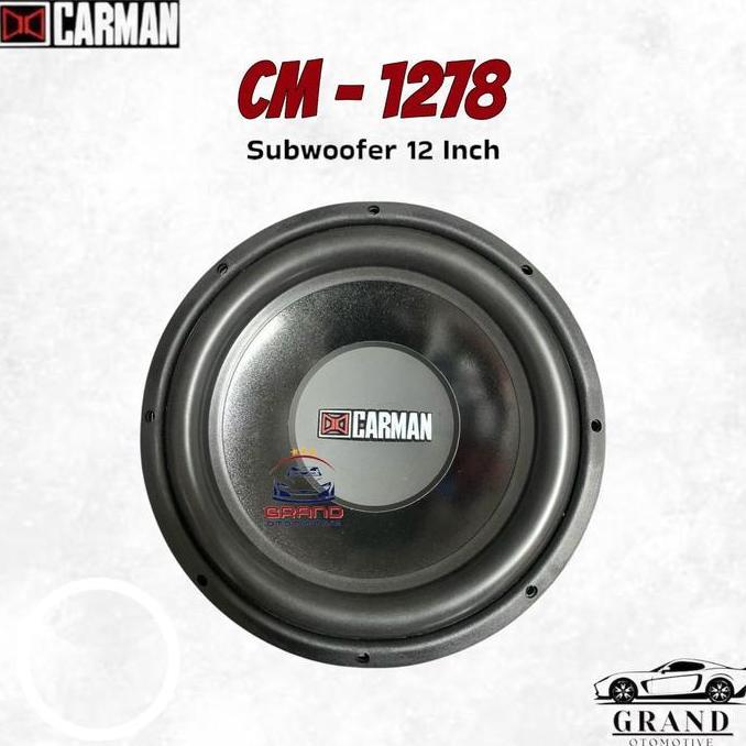 Termurah Subwoofer Speaker Carman 12" Cm 1278 12 Inch 12 In 12Inch Double Coil
