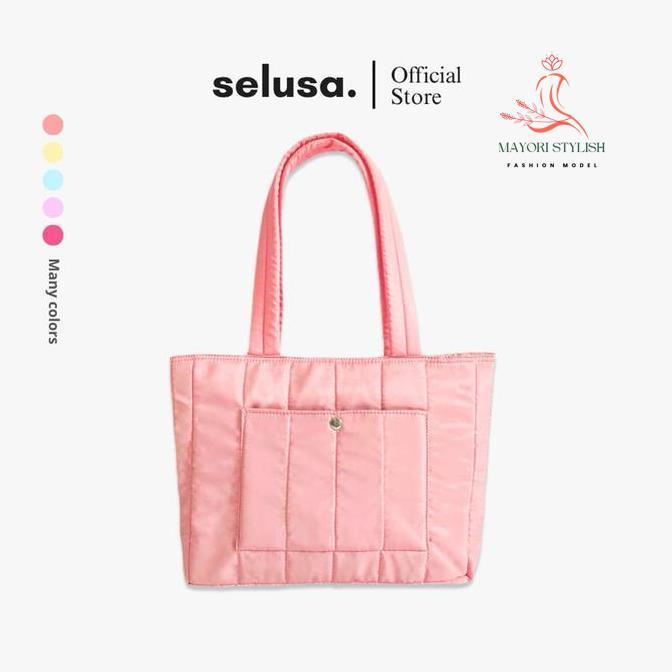 selusa tamy puffer bag | totebag puffer wanita