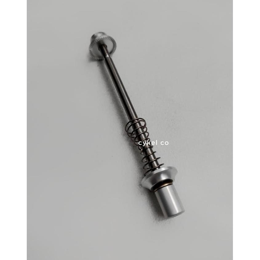cleoncuan / QR quick release skewer QR titanium silver front hub 74 mm Diskon