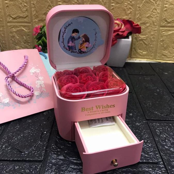 KOTAK PERHIASAN/KOTAK PERHIASAN EMAS/JEWERLY BOX/KOTAK PERHIASAN LUCU SW
