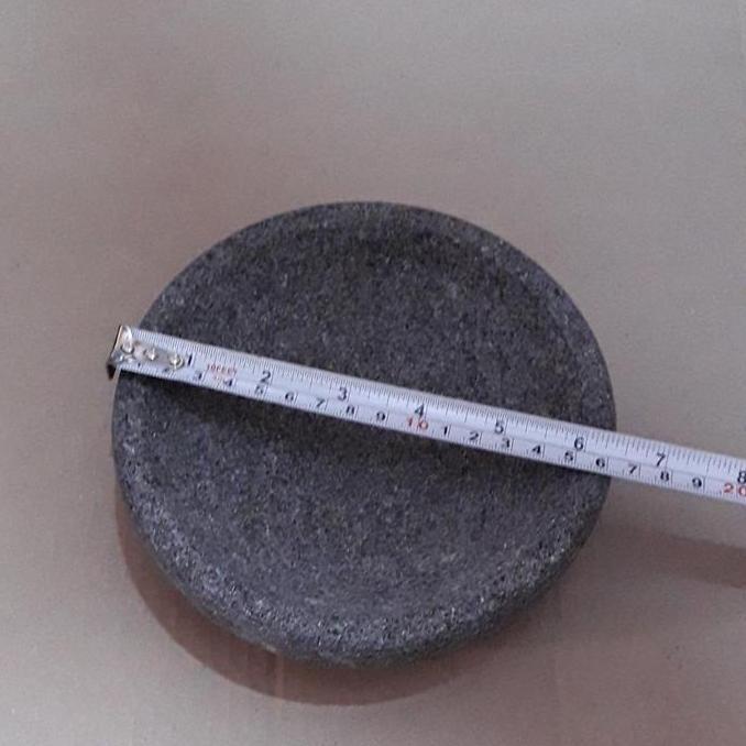 tekar_shop - cobek batu bubutan mesin dari batu asli tanpa ulekan 16cm