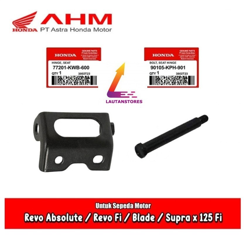 77201-KWB-600 Engsel Sadel Tempat Duduk Honda Revo Absolute Fit Fi Blade 110 Supra x 125 Fi Ori AHM