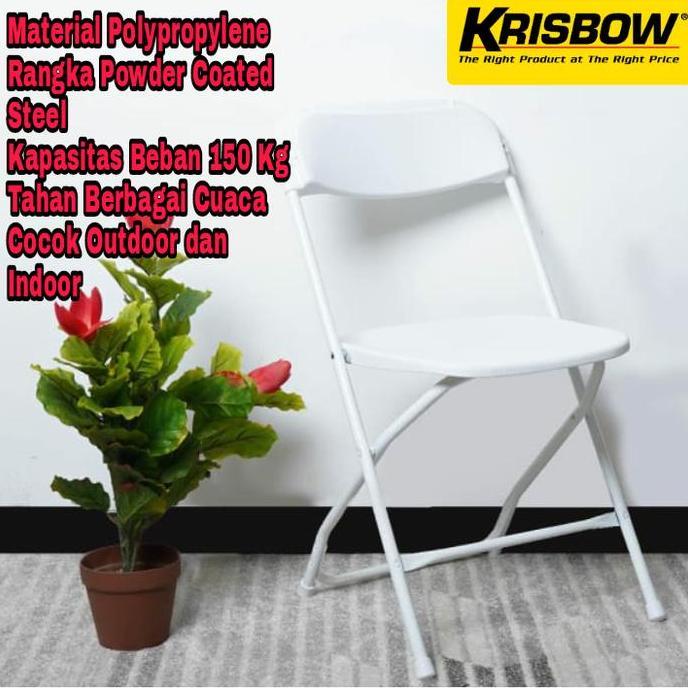 Kursi Lipat Krisbow Olympic Kapasitas 150Kg OutdoorIndoor Ace Hardware